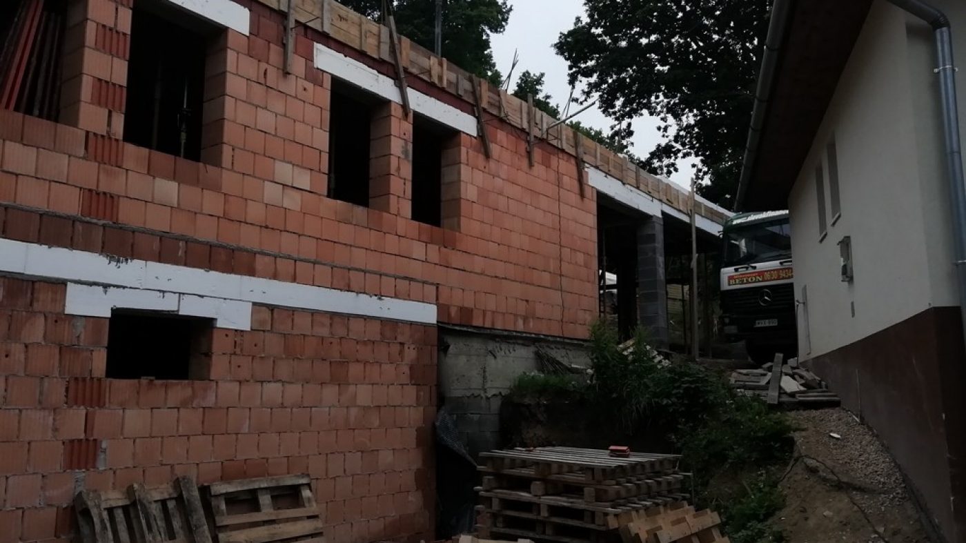 Miskolv, Ungarn, Rohbau, Ziegel