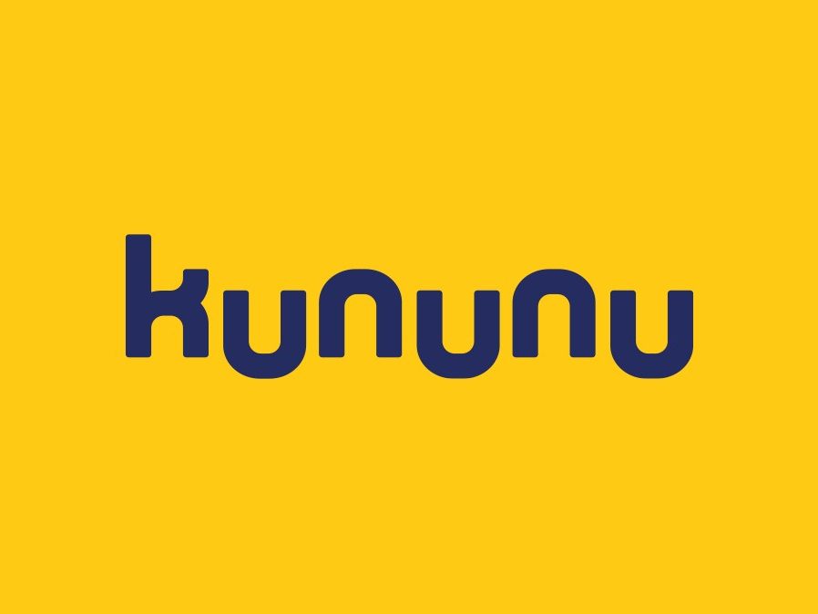 Kununu Logo, weißer Schrift auf hellgrüner Hintergrund