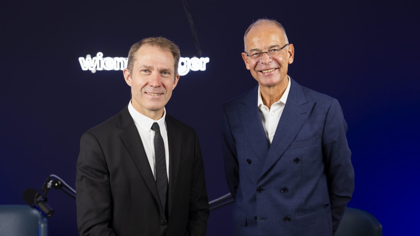 Matthieu Peyraud und wienerberger CEO Heimo Scheuch