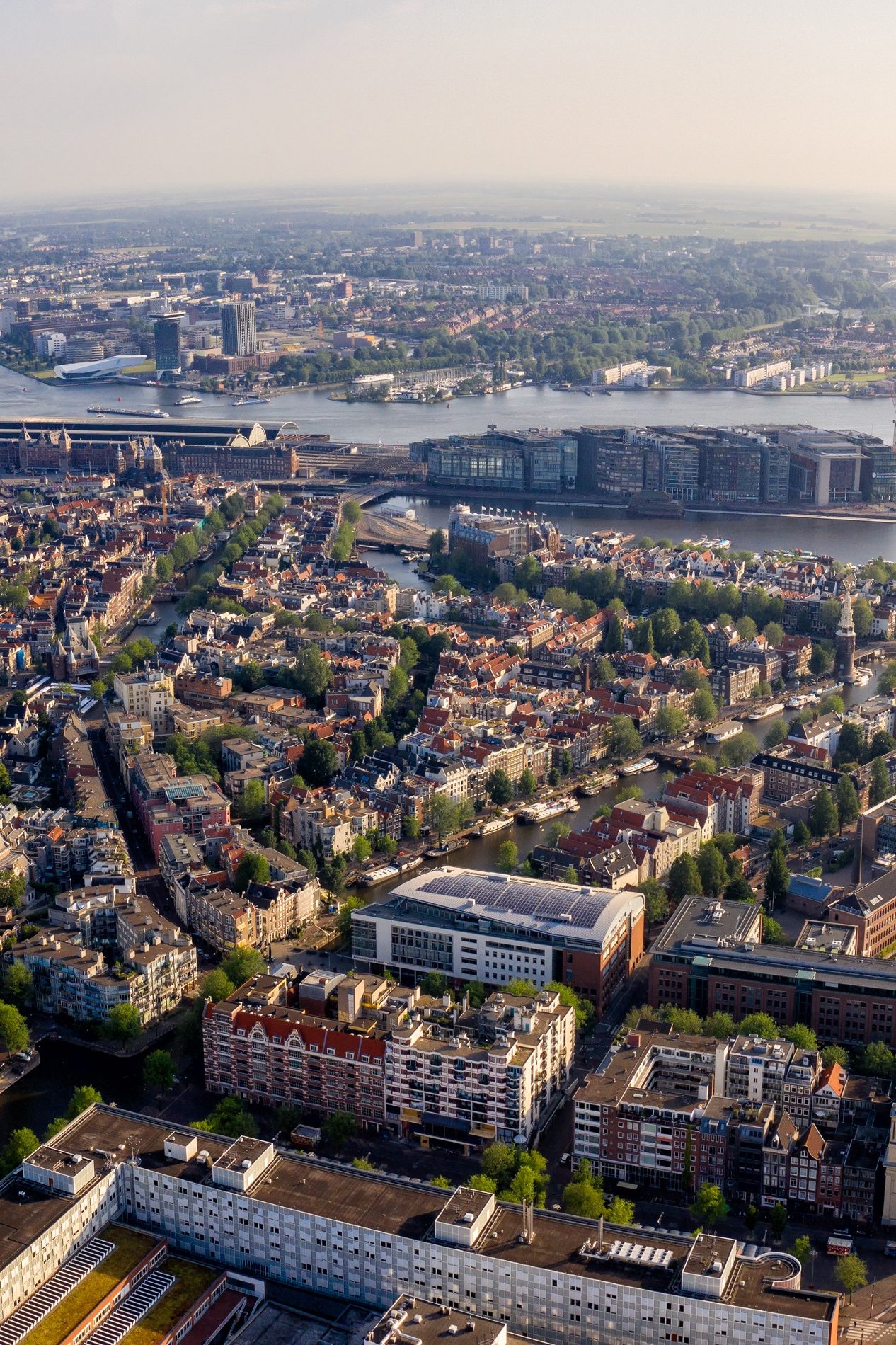 Stadt von oben, Meer