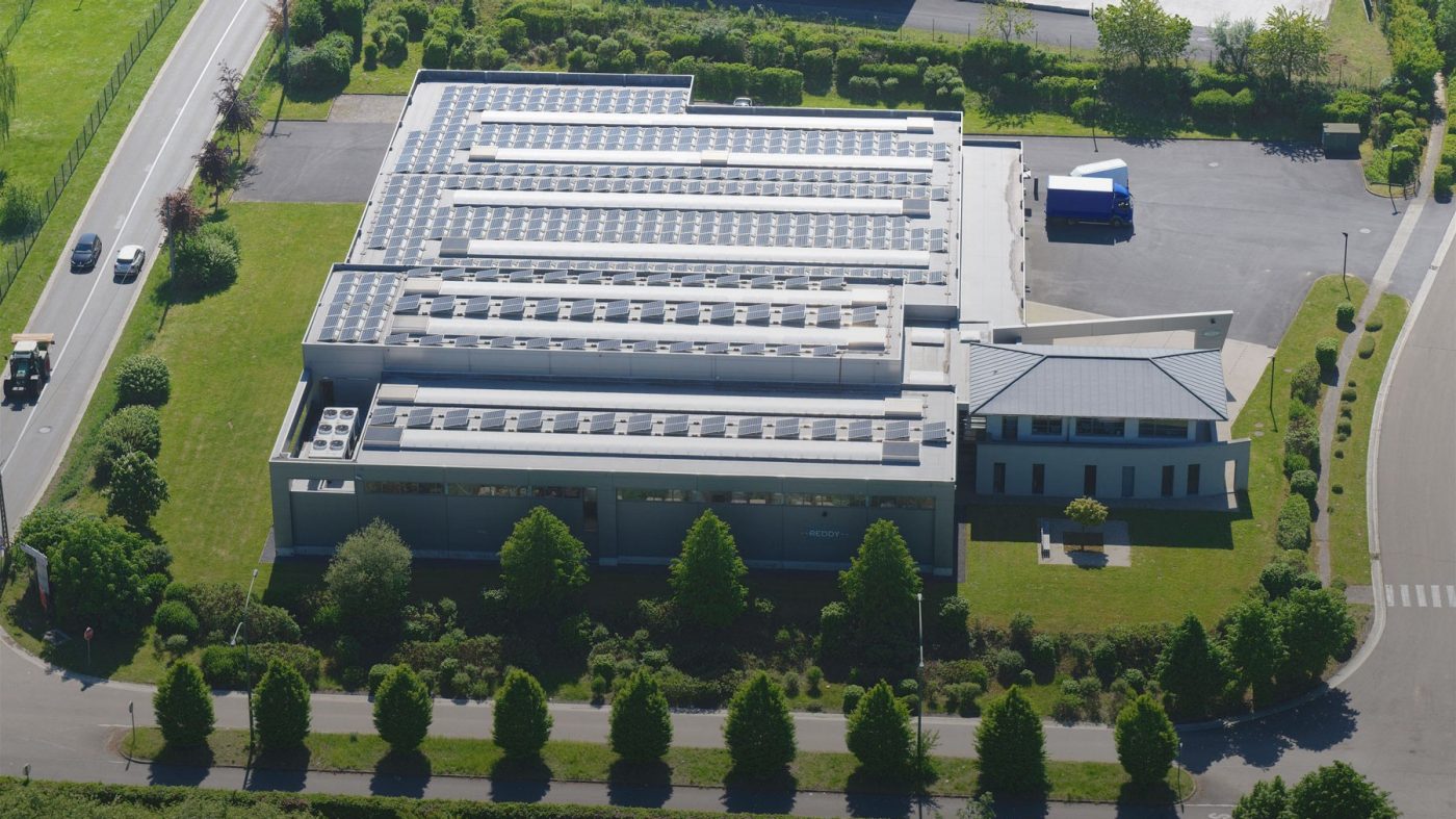 Produktionshalle von oben