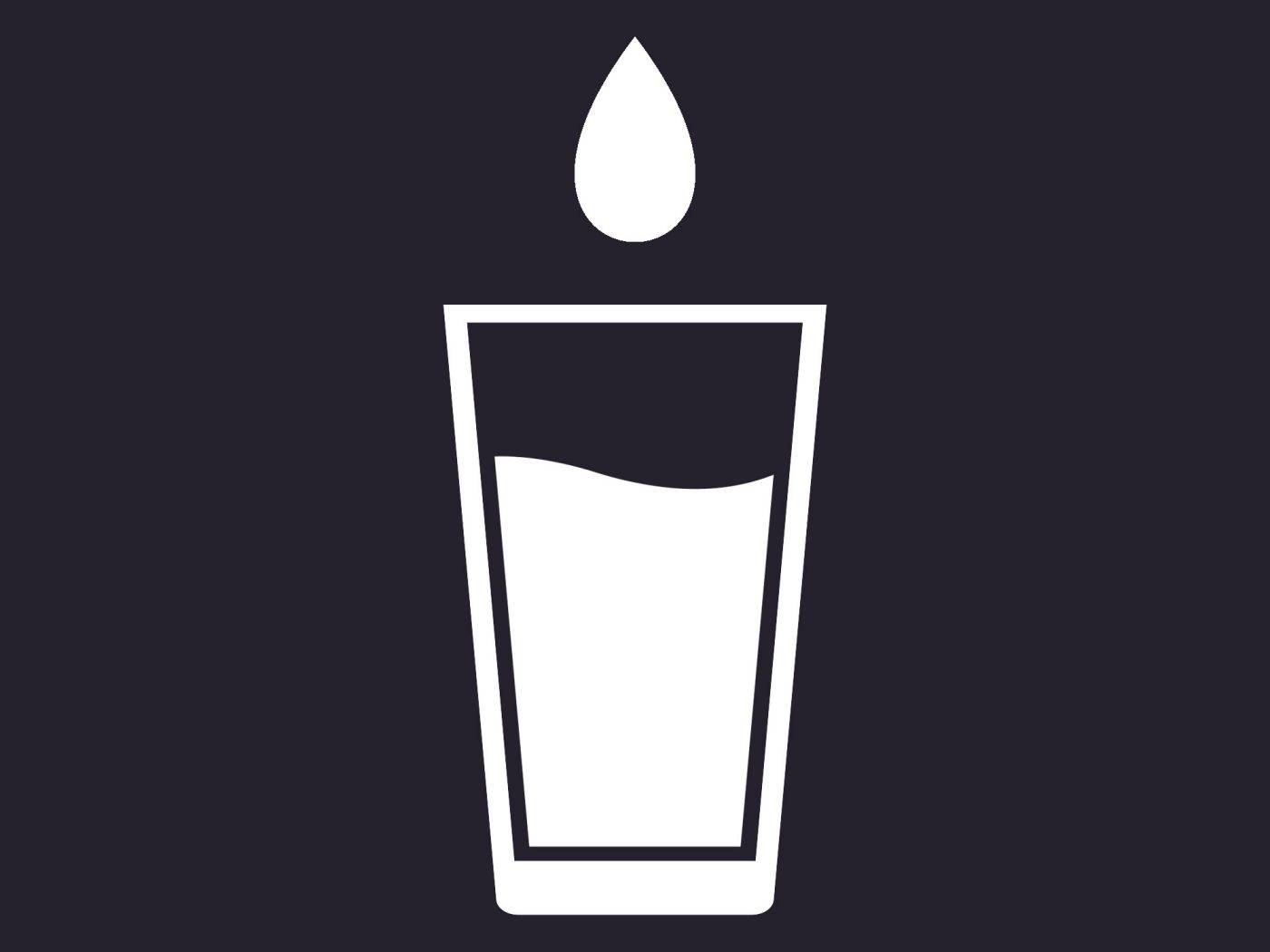 Wasserglas Ikon