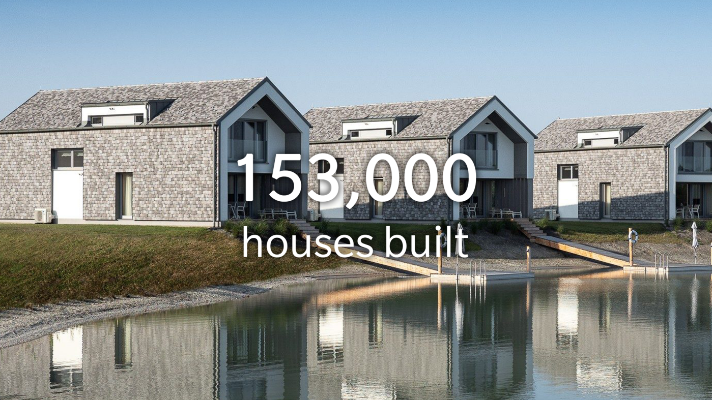 154,000 houses built