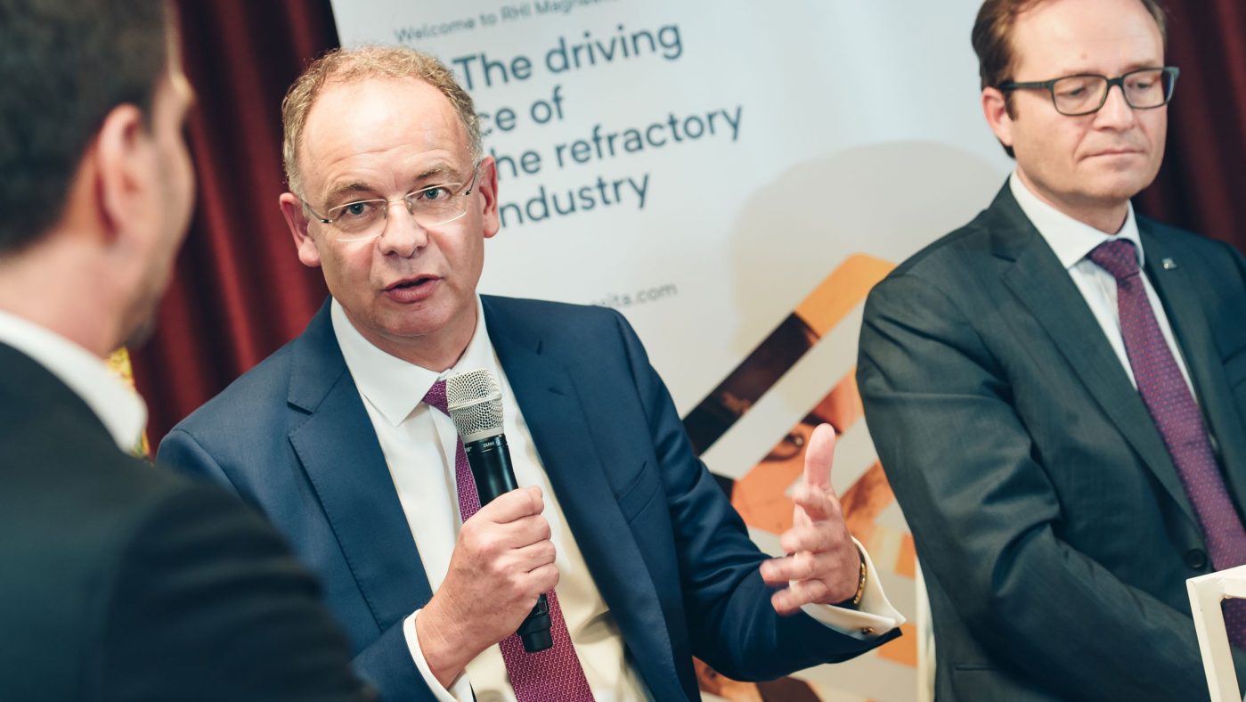 Heimo Scheuch, CEO Wienerberger AG at the expert discussion organized by the Federation of Austrian Industries in Brussels