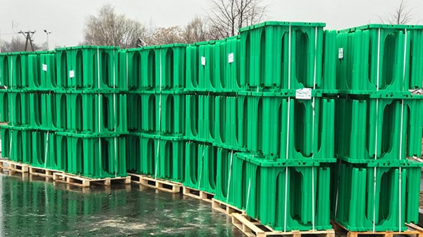 stacked stormboxes, green