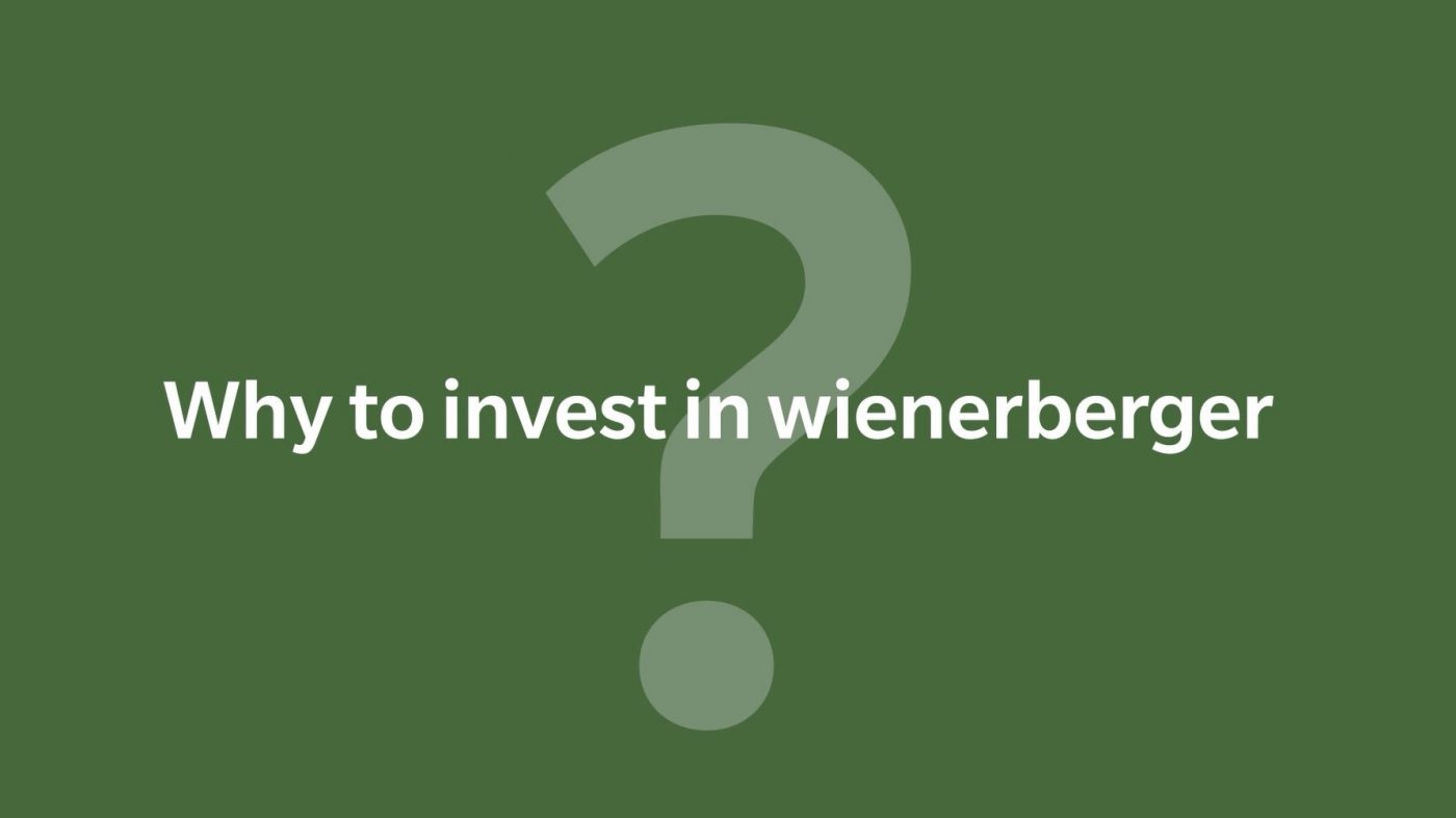 Why to invest in wienerberger?