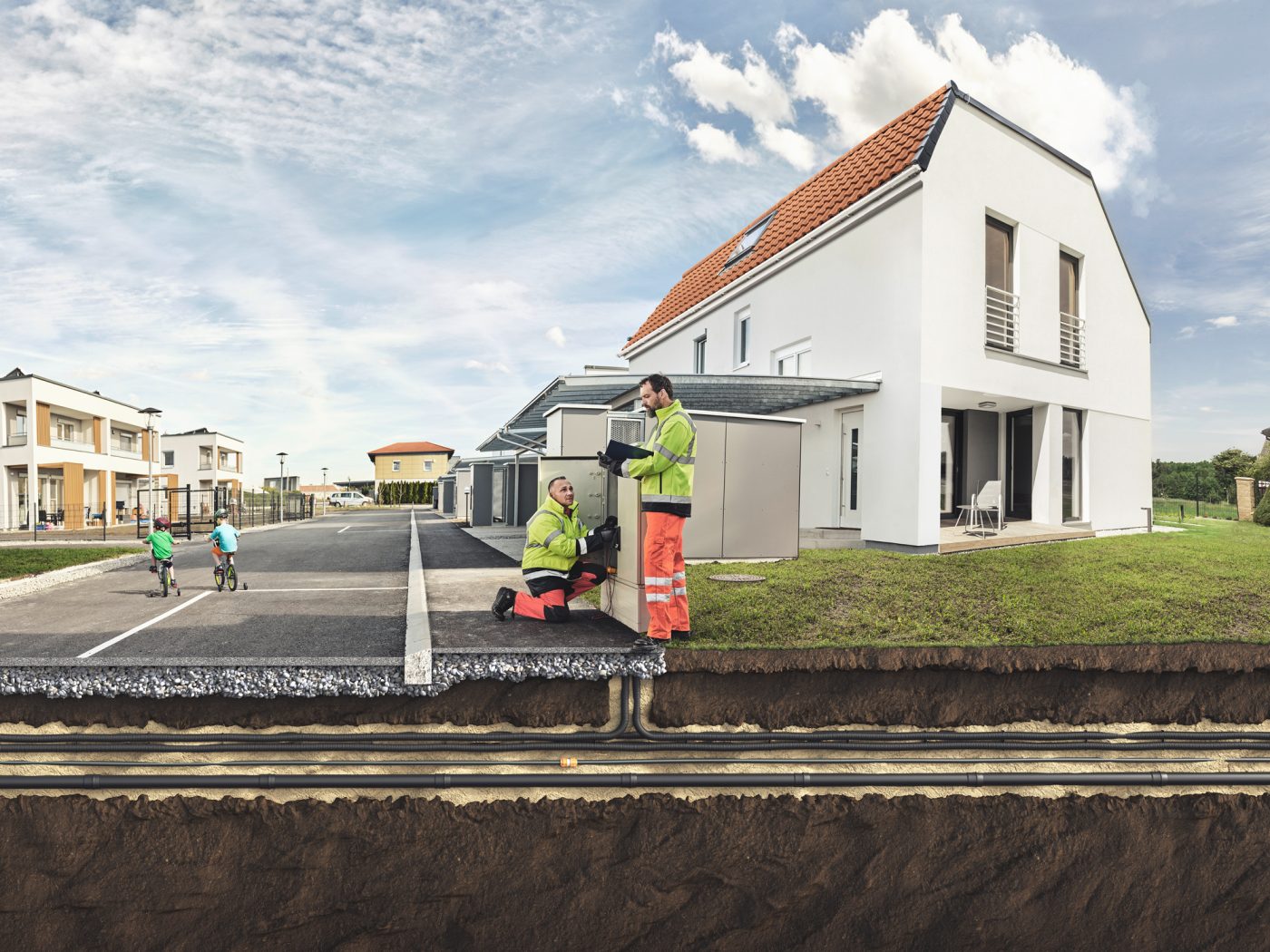 visualization of pipes underground