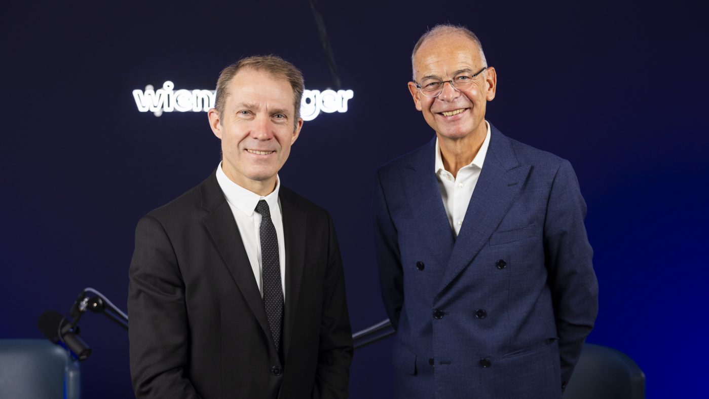 Matthieu Peyraud and wienerberger CEO Heimo Scheuch