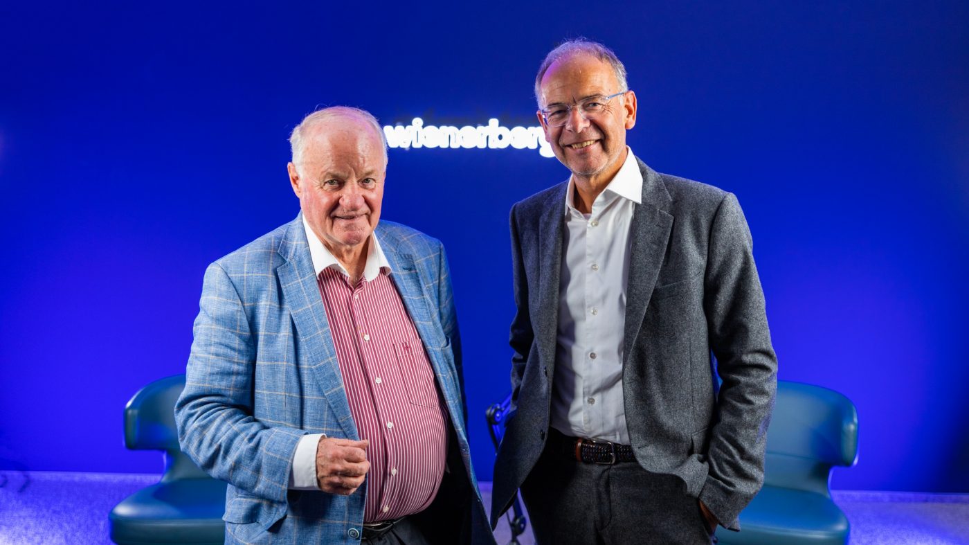 Heimo Scheuch and Georg Wailand discussing how wienerberger will develop in the future and why a good and transparent financial market is so necessary in Austria.