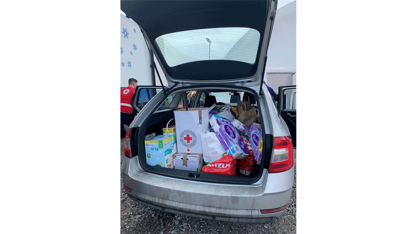 A car trunk full of necessaries