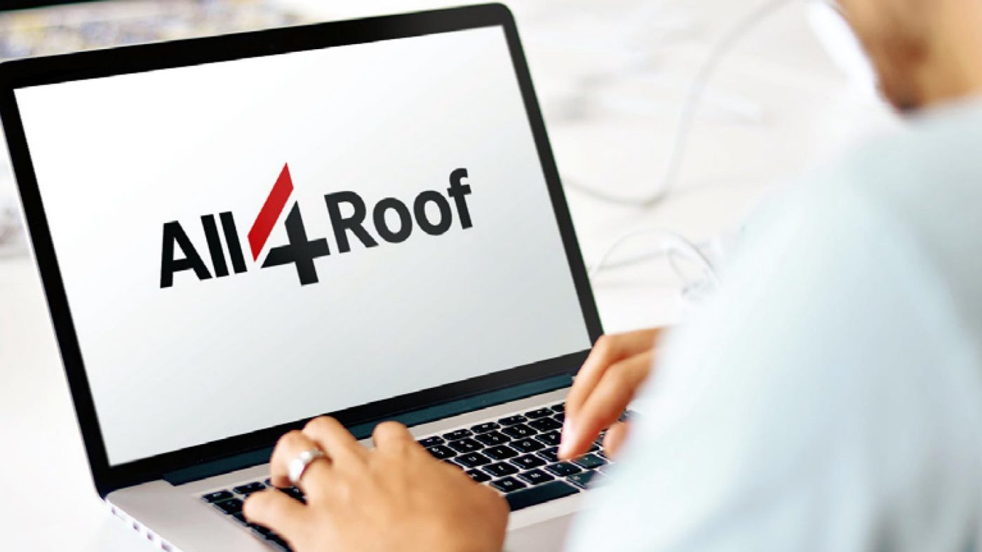 laptop, man typing, All4roof