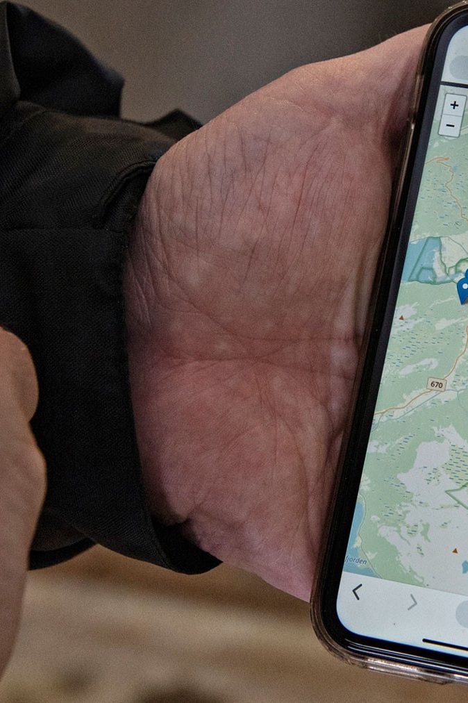 Someone is typing on a smartphone