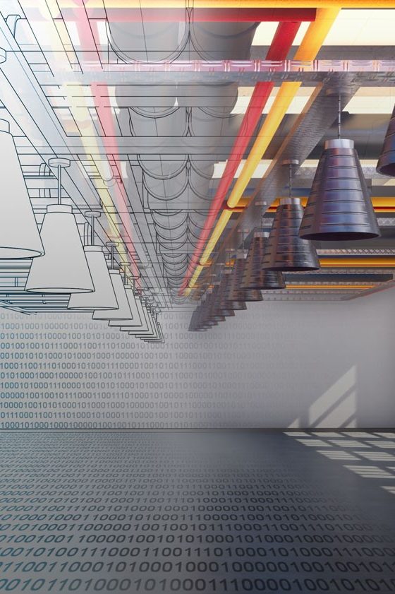 Warehouse, half virtual, half real