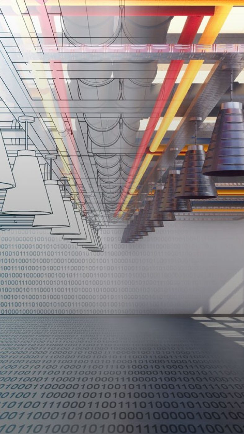 Warehouse, half virtual, half real