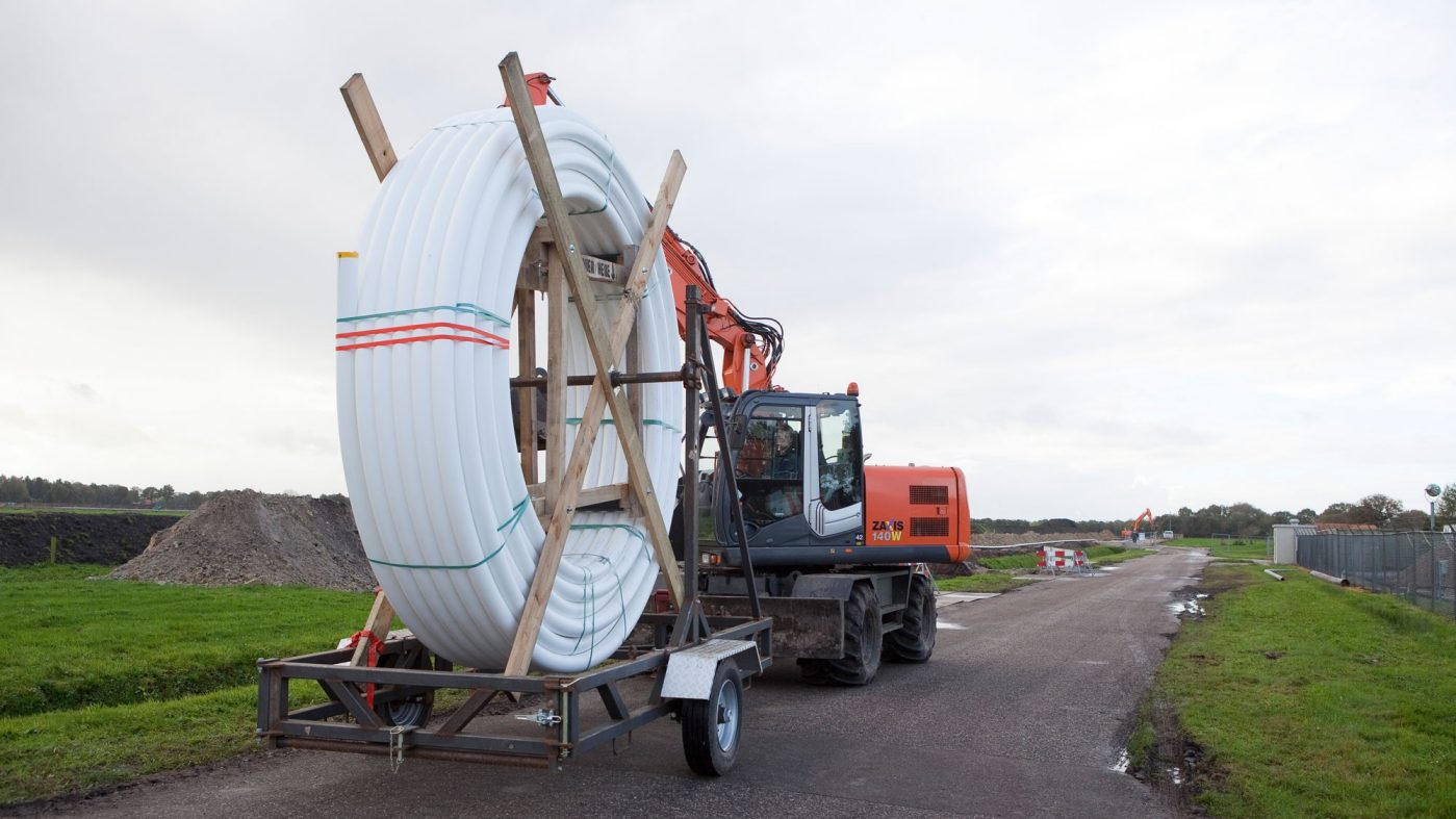 SoluForce pipe system on a trailer