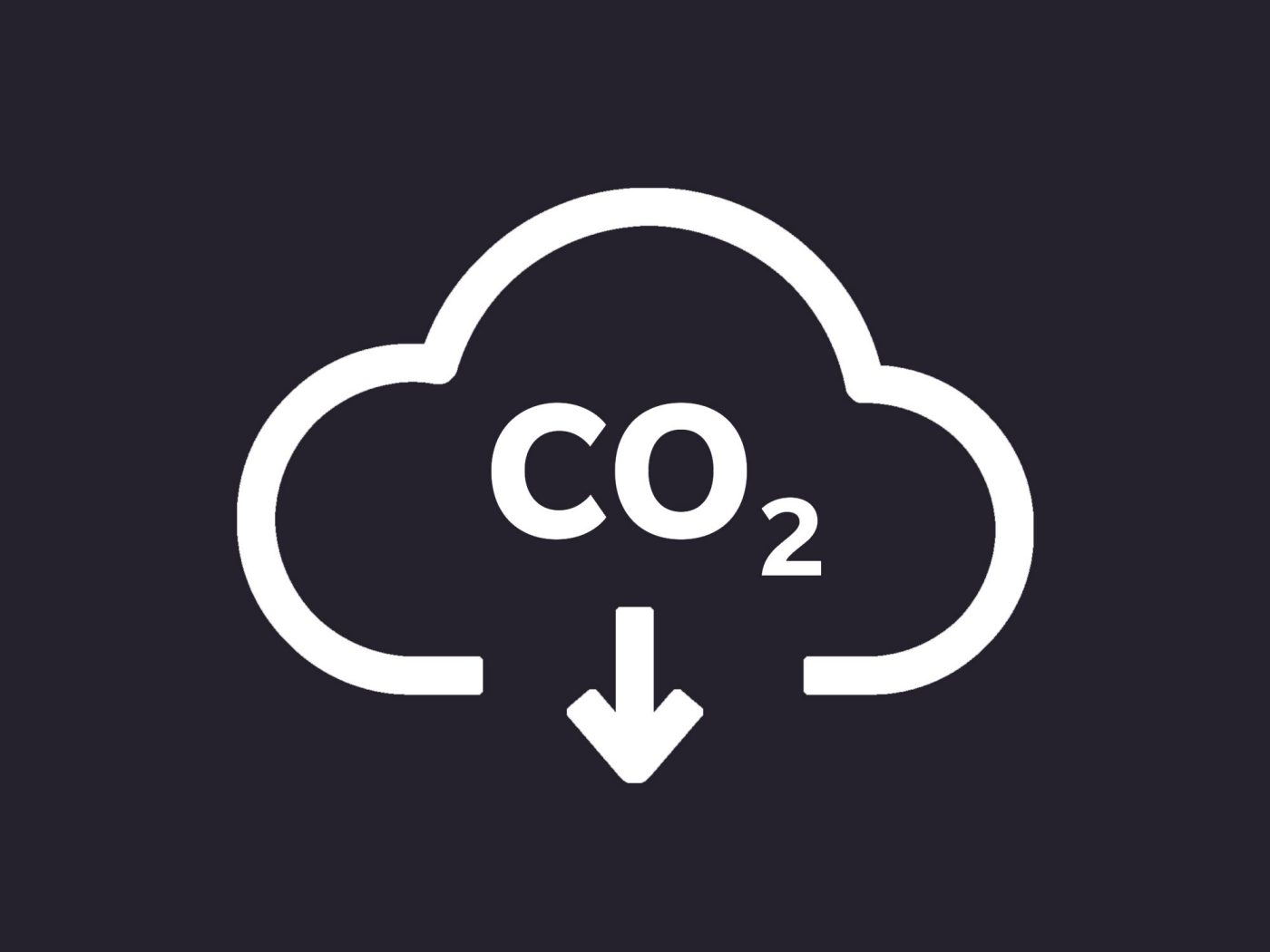 CO2 cloud icon