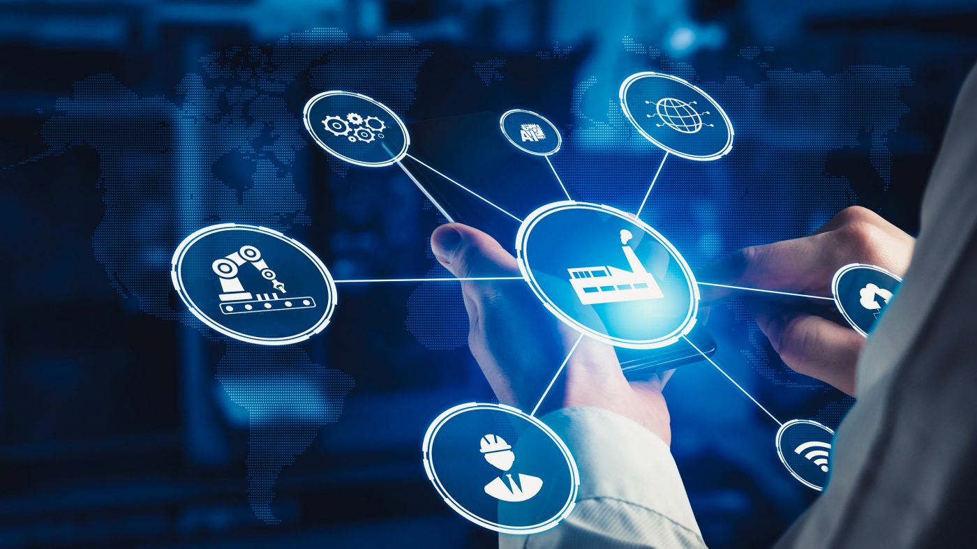 Industry 4.0 technology concept - Smart factory for fourth industrial revolution