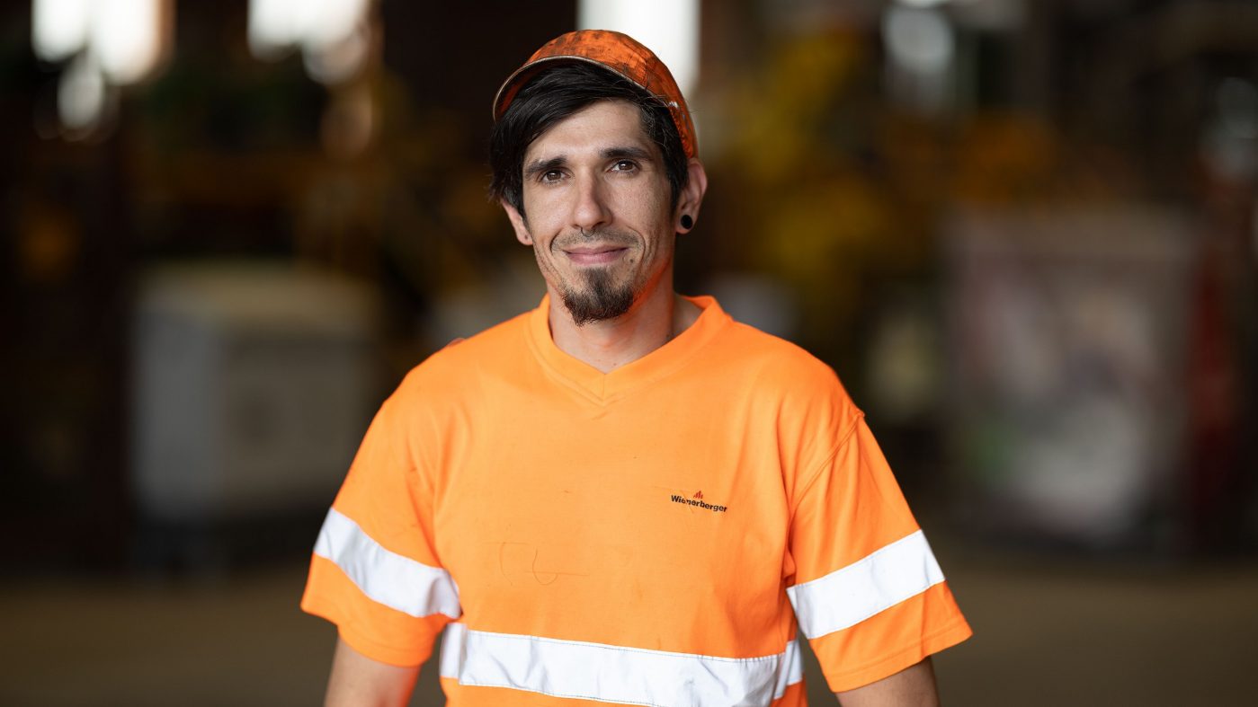 An industrial worker dressed for the job