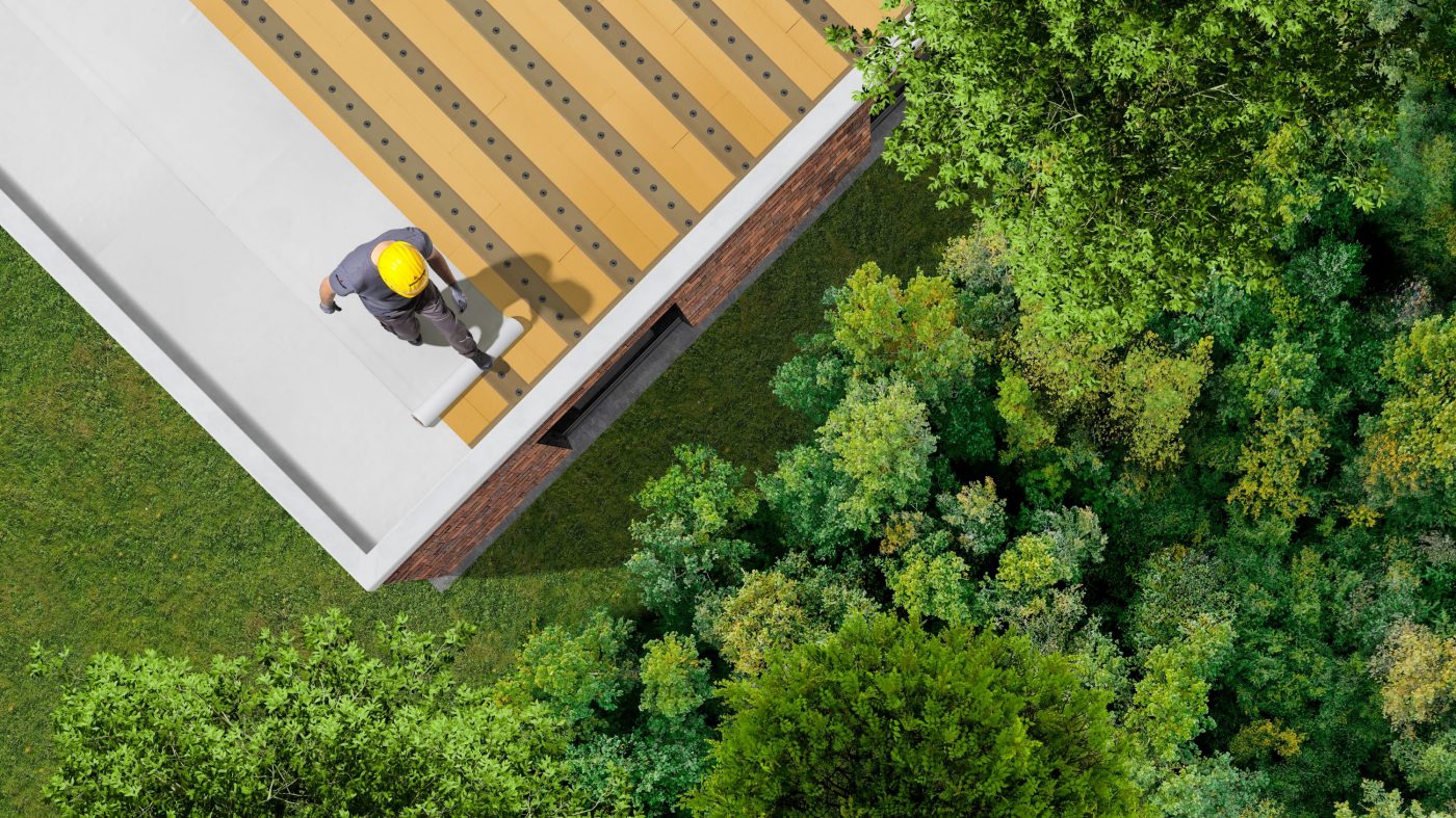 Flat-roof membrane with up to 75 percent recycled content: wienerberger is contributing to the sustainability of flat roofs with its Leadax Roov System.