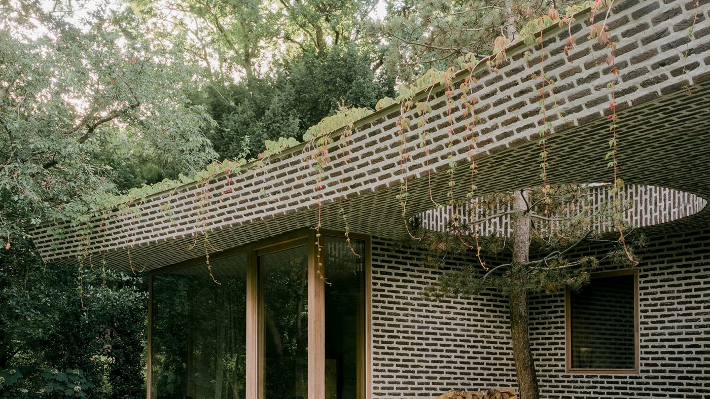 a dutch single family home, tree, plants