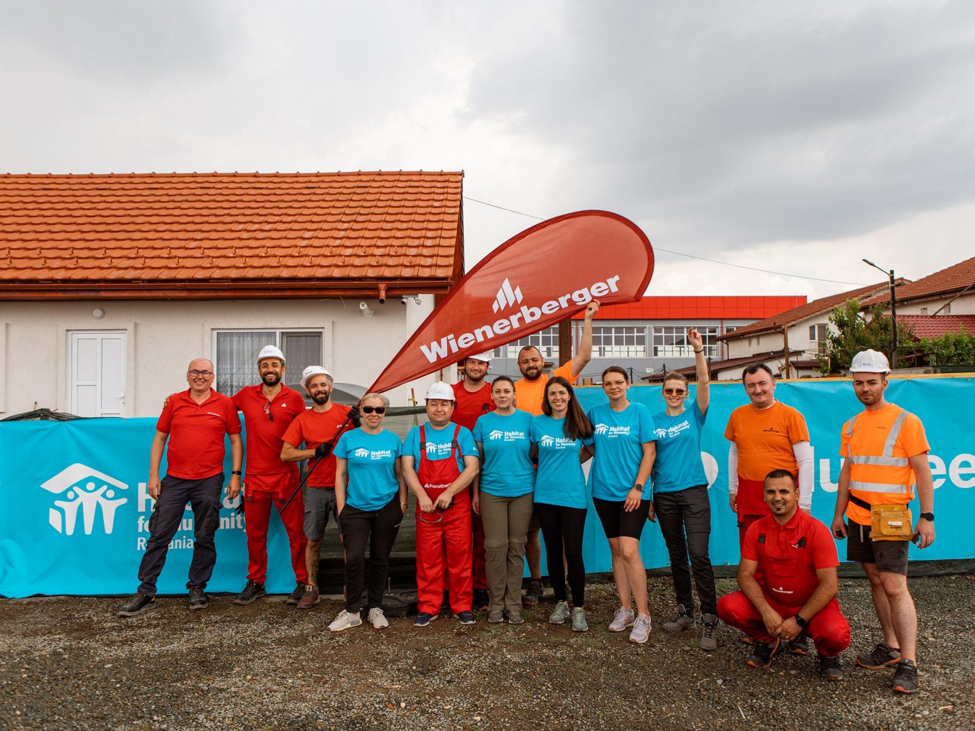 Habitat for Humanity - people building houses