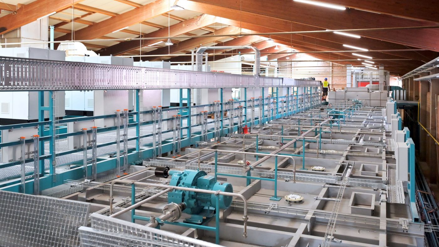 Areal view of the electric kiln