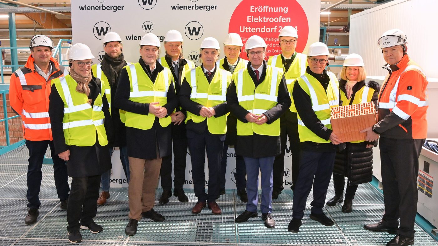 Opening of the wienerberger electric kiln in Uttendorf on 28 November 2024