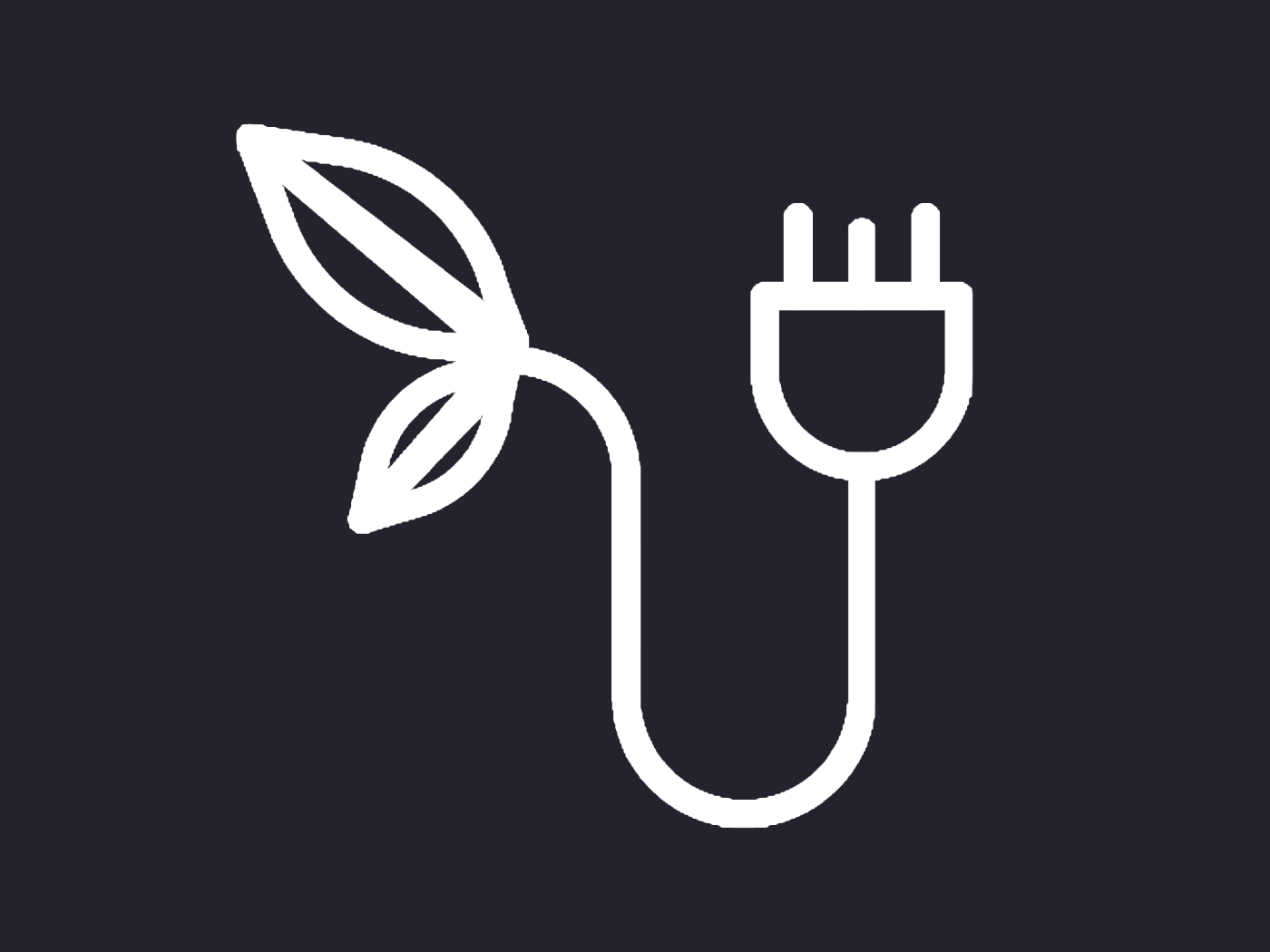 Icon green electricity