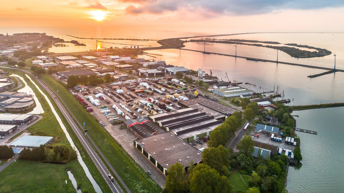 A Pipelife plant near the sea