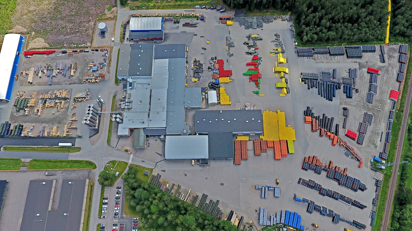 Ljung production site, drone shot