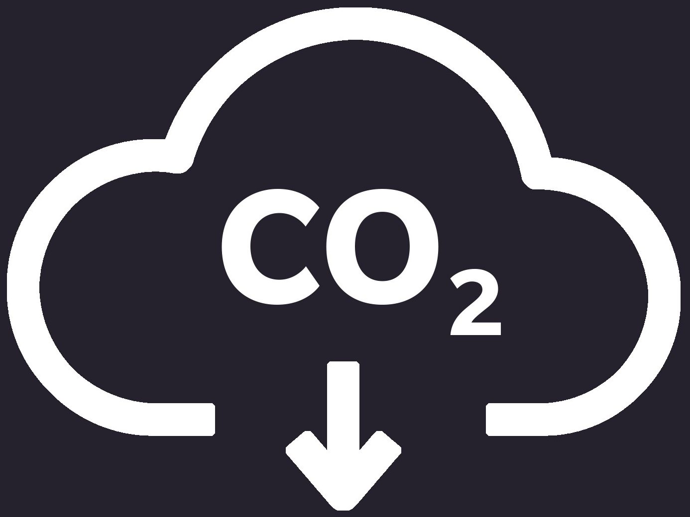 CO2 cloud, icon